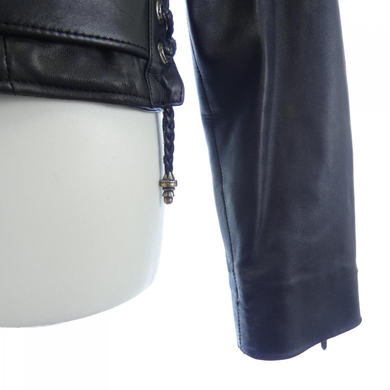 クロムハーツ CHROME HEARTS JJ DEAN レザーライダースジャケット
