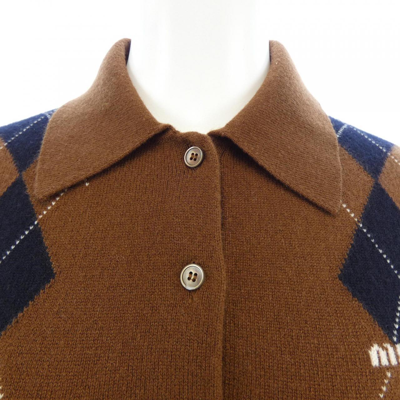 ミュウミュウ MIU MIU CASHMERE KNIT POLO SHIRT MML972 S000 15NE ニット