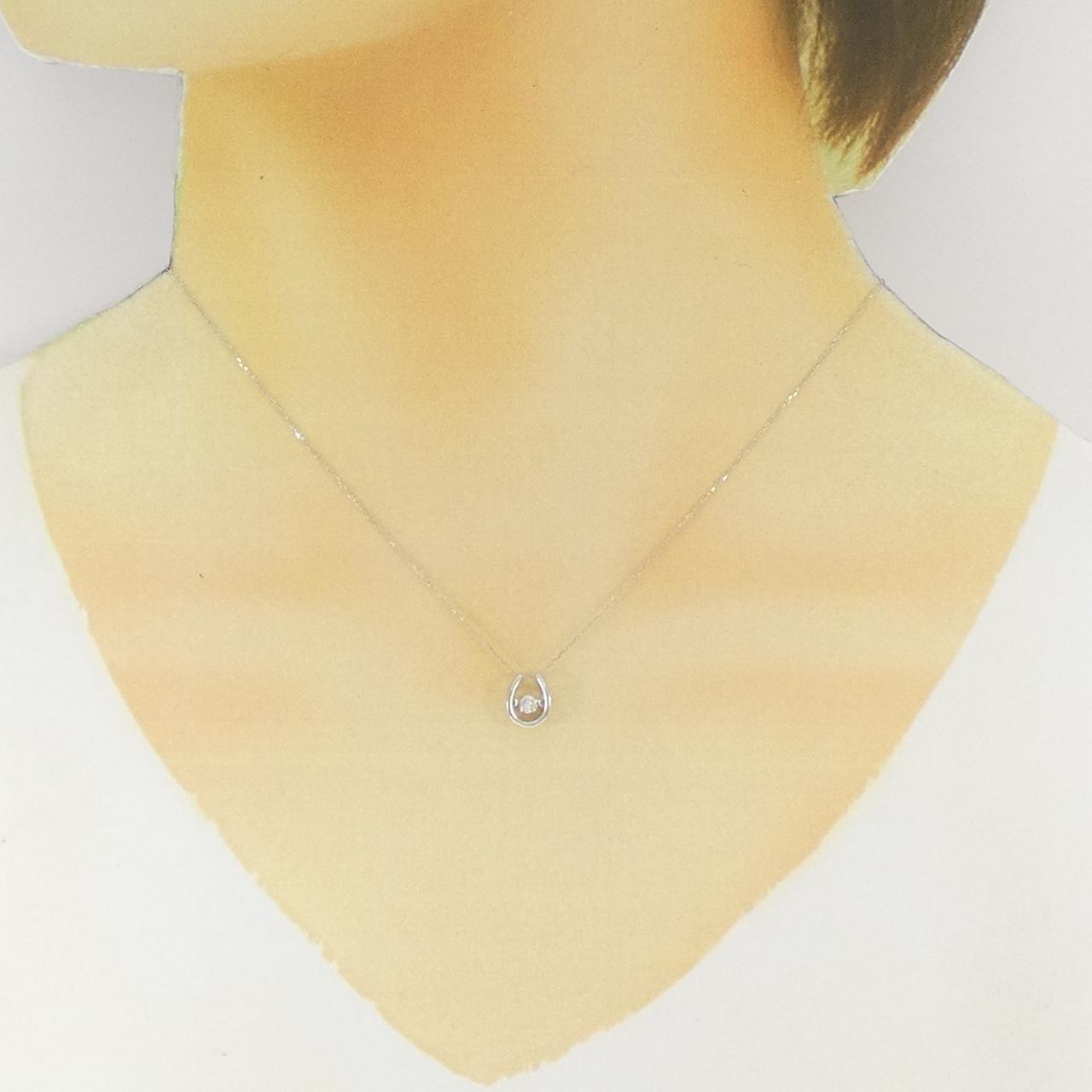 PT900 ダイヤモンド ネックレス 0.08CT