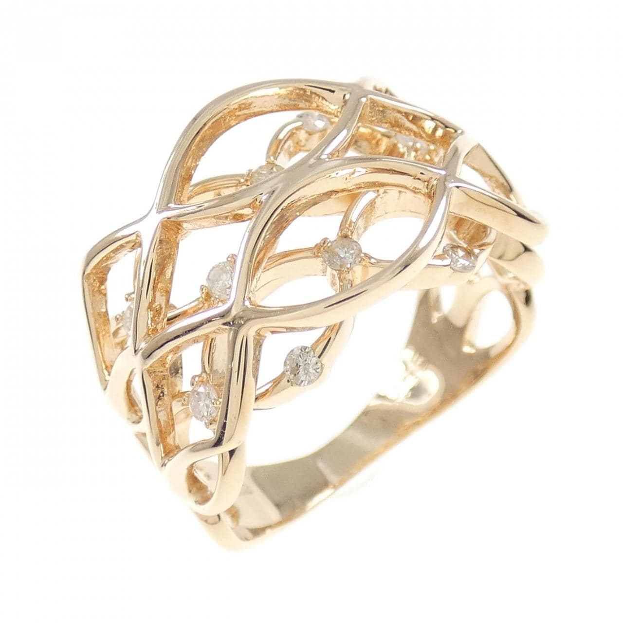 K18PG ダイヤモンド リング 0.25CT