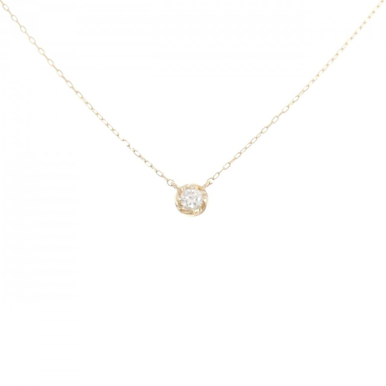 K10YG ダイヤモンド ネックレス 0.04CT