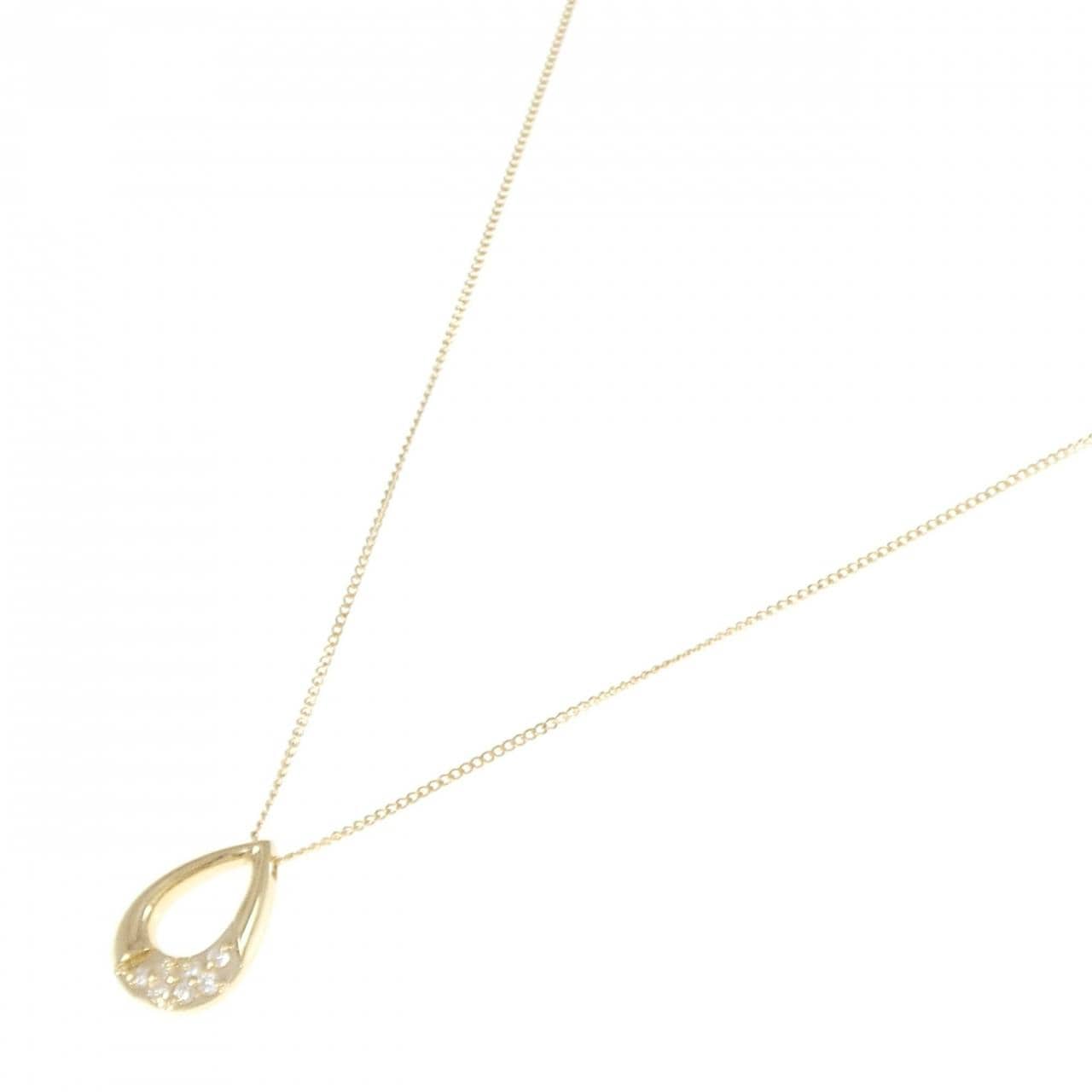 K18YG ダイヤモンド ネックレス 0.11CT