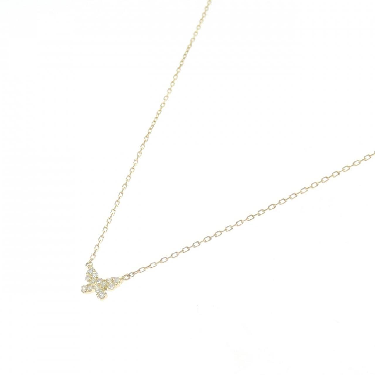 アーカー バタフライ ネックレス 0.06CT