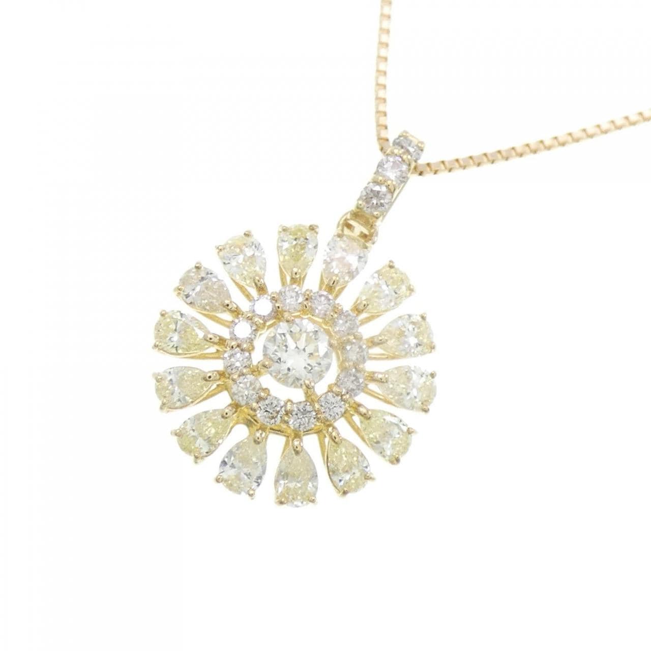 [BRAND NEW] K18YG Diamond necklace 0.65CT