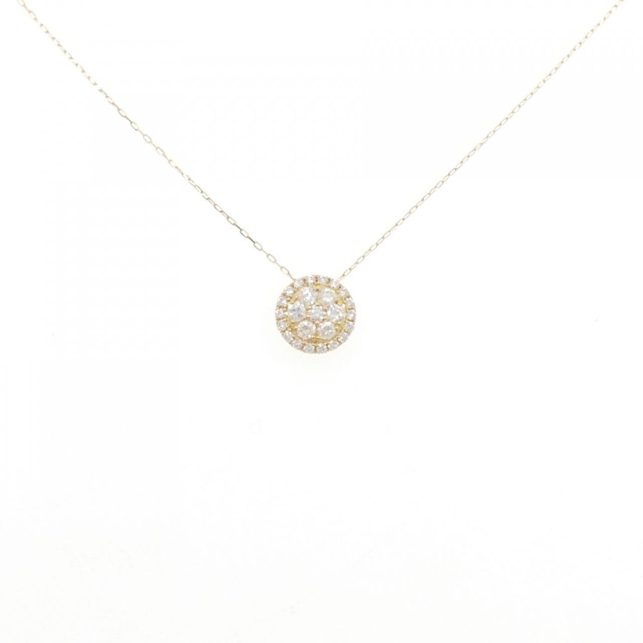 【リメイク】K18YG ダイヤモンド ネックレス 0.30CT