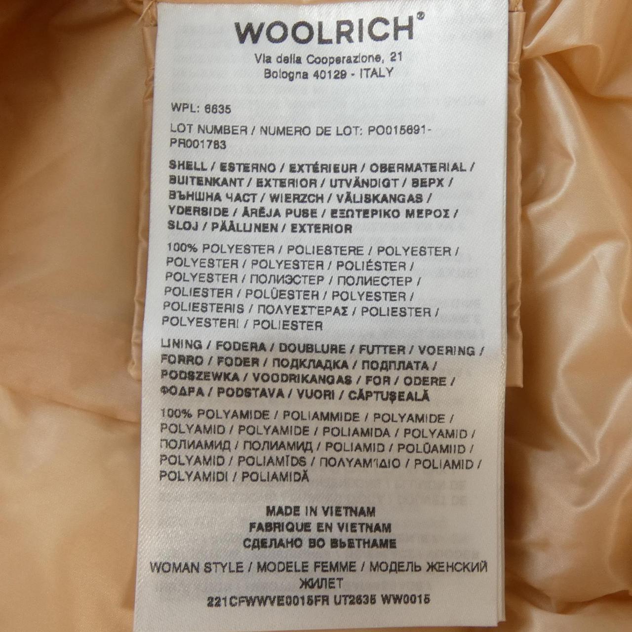 ウールリッチ WOOL RICH ダウンベスト