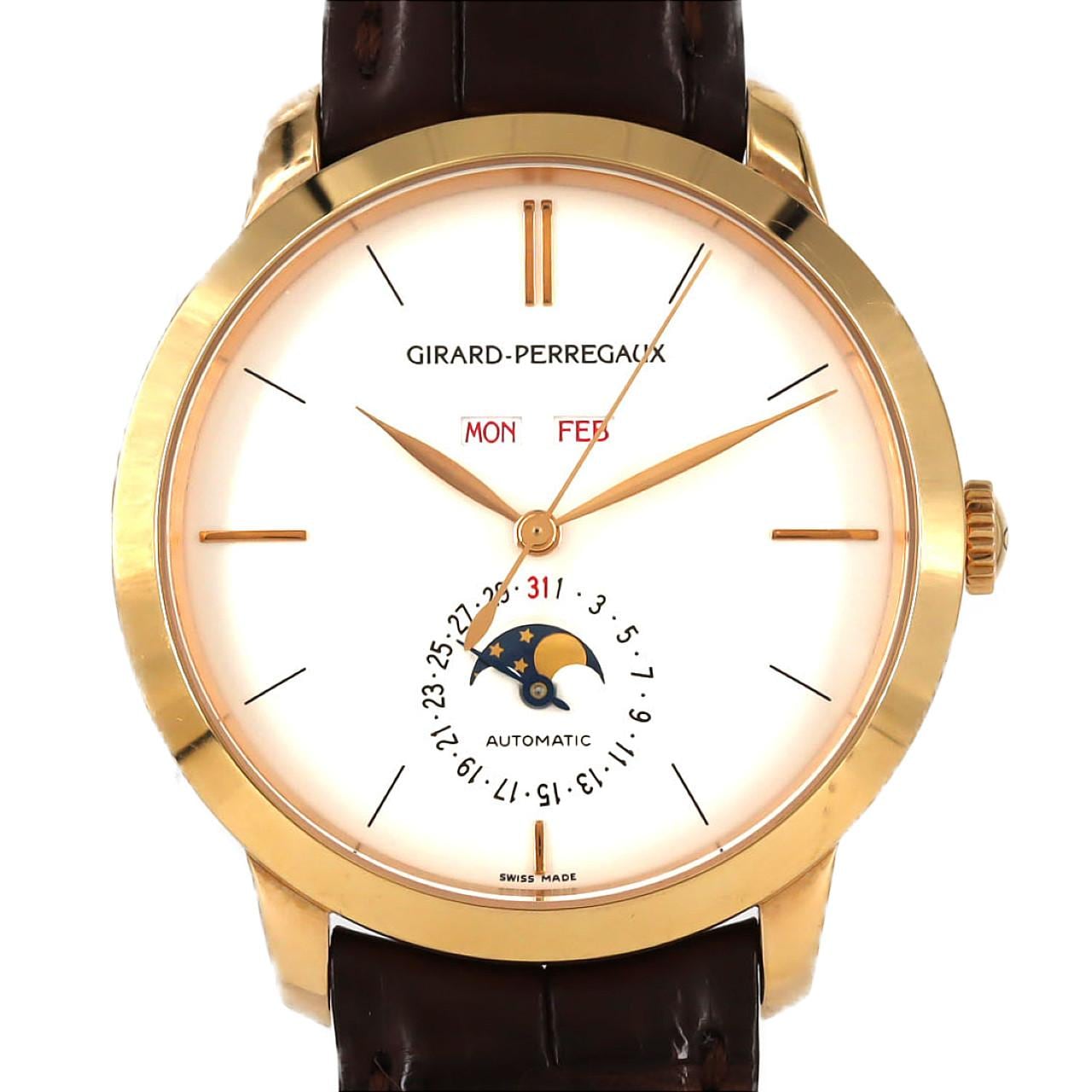 ジラール・ペルゴ 1966フルカレンダー PG 49535-52-151-BK6A PG・RG 自動巻