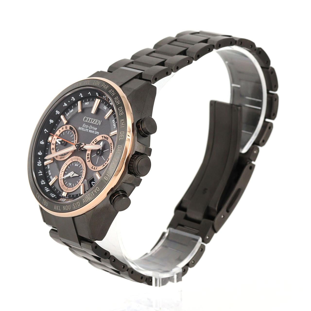 シチズン アテッサ サテライトウエーブGPS電波時計 F950-T027318/CC4016-67E TI ソーラークォーツ