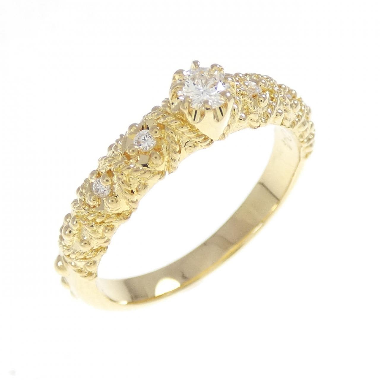 750YG ダイヤモンド リング 0.107CT