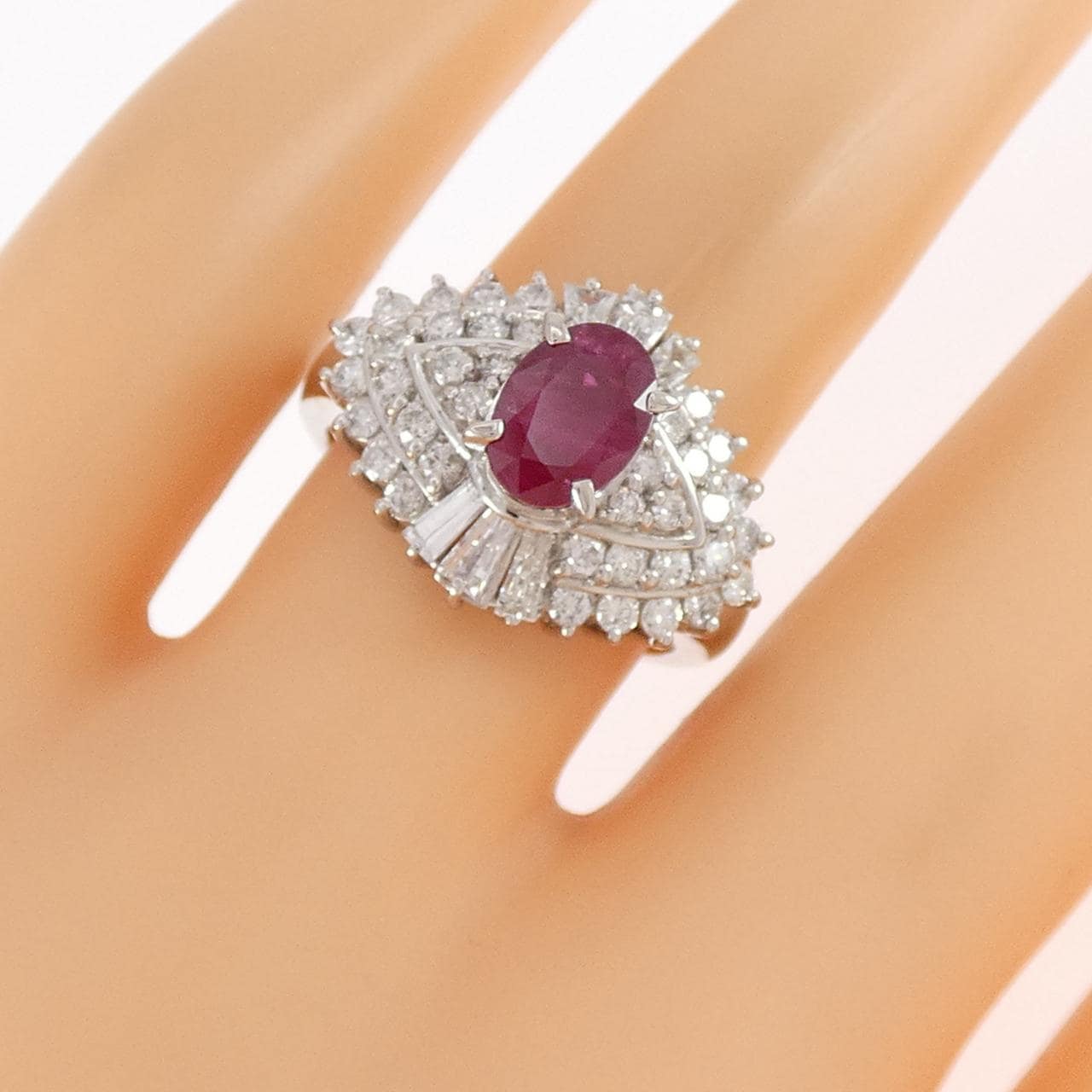 PT900 ルビー リング 1.537CT
