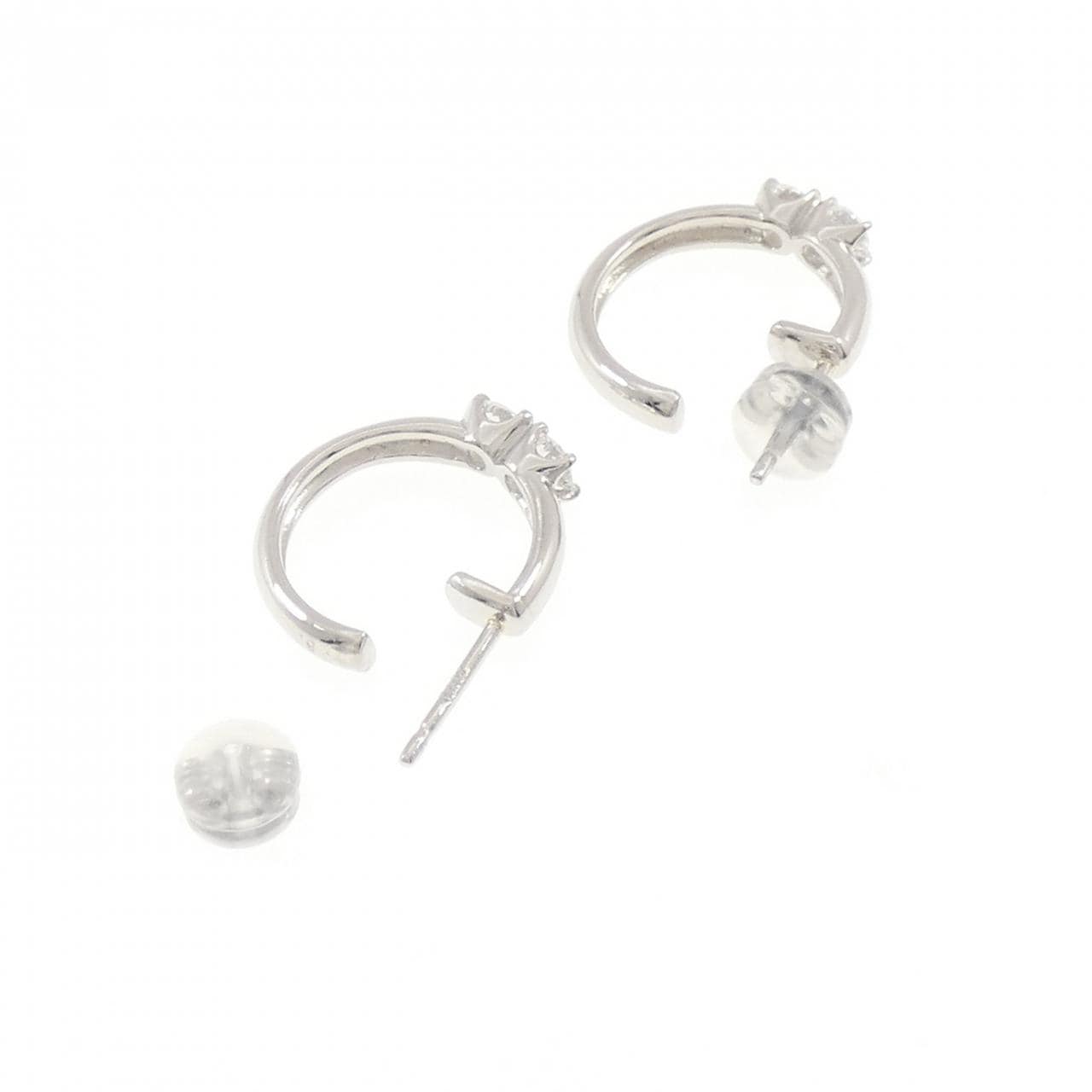 PT900 ダイヤモンド ピアス 0.50CT