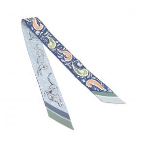 エルメス GUEPARDS BANDANA ツイリー 064179S スカーフ