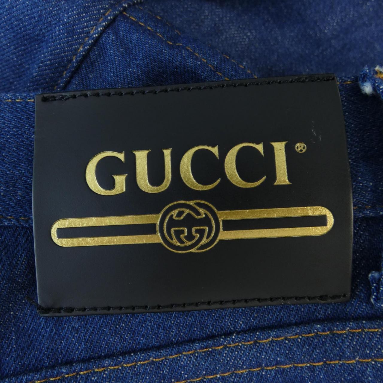 グッチ GUCCI GUCCIラベル付 デニム フレアパンツ 624217 XDBCY ジーンズ