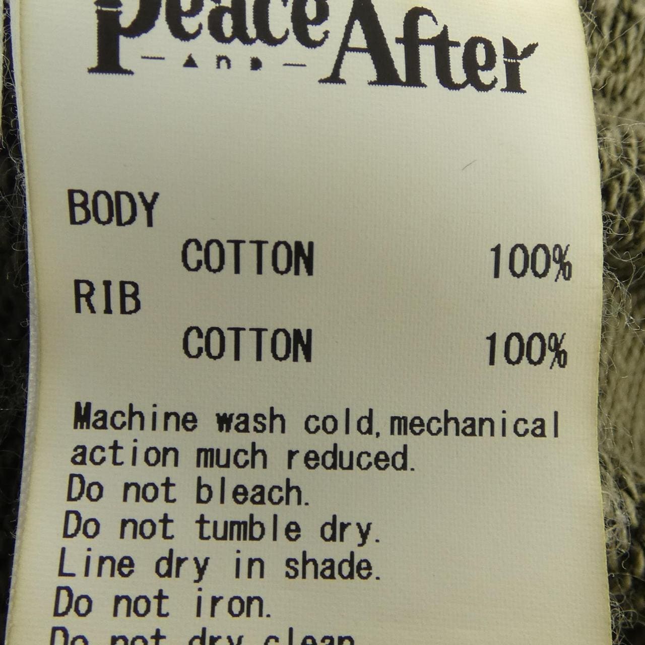 PEACEANDAFTER RYUMA ニット