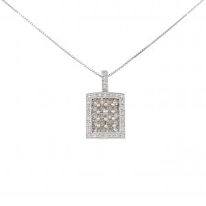 K18WG ダイヤモンド ネックレス 1.00CT