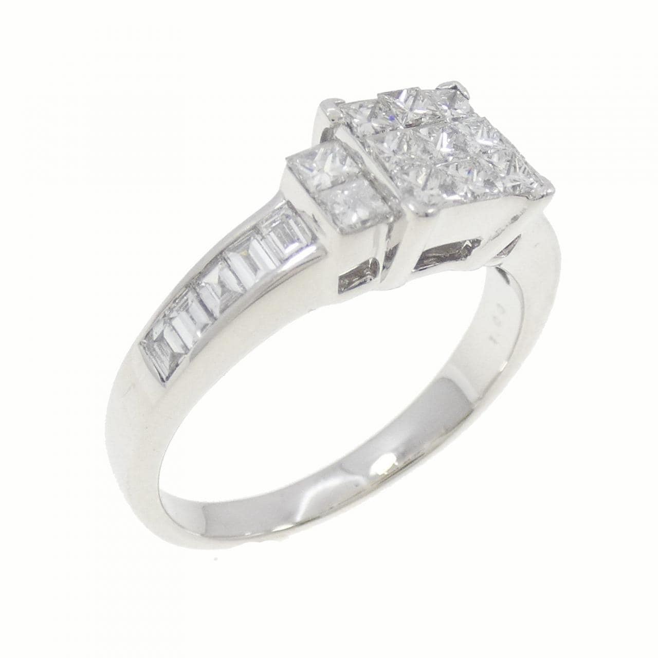 K18WG ダイヤモンド リング 1.00CT