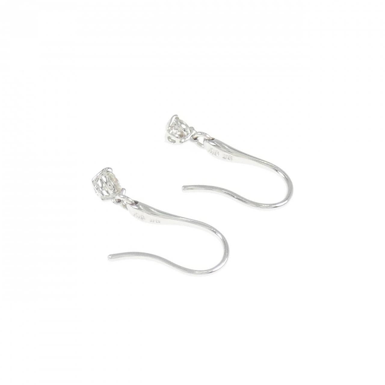 K18WG ダイヤモンド ピアス 0.20CT