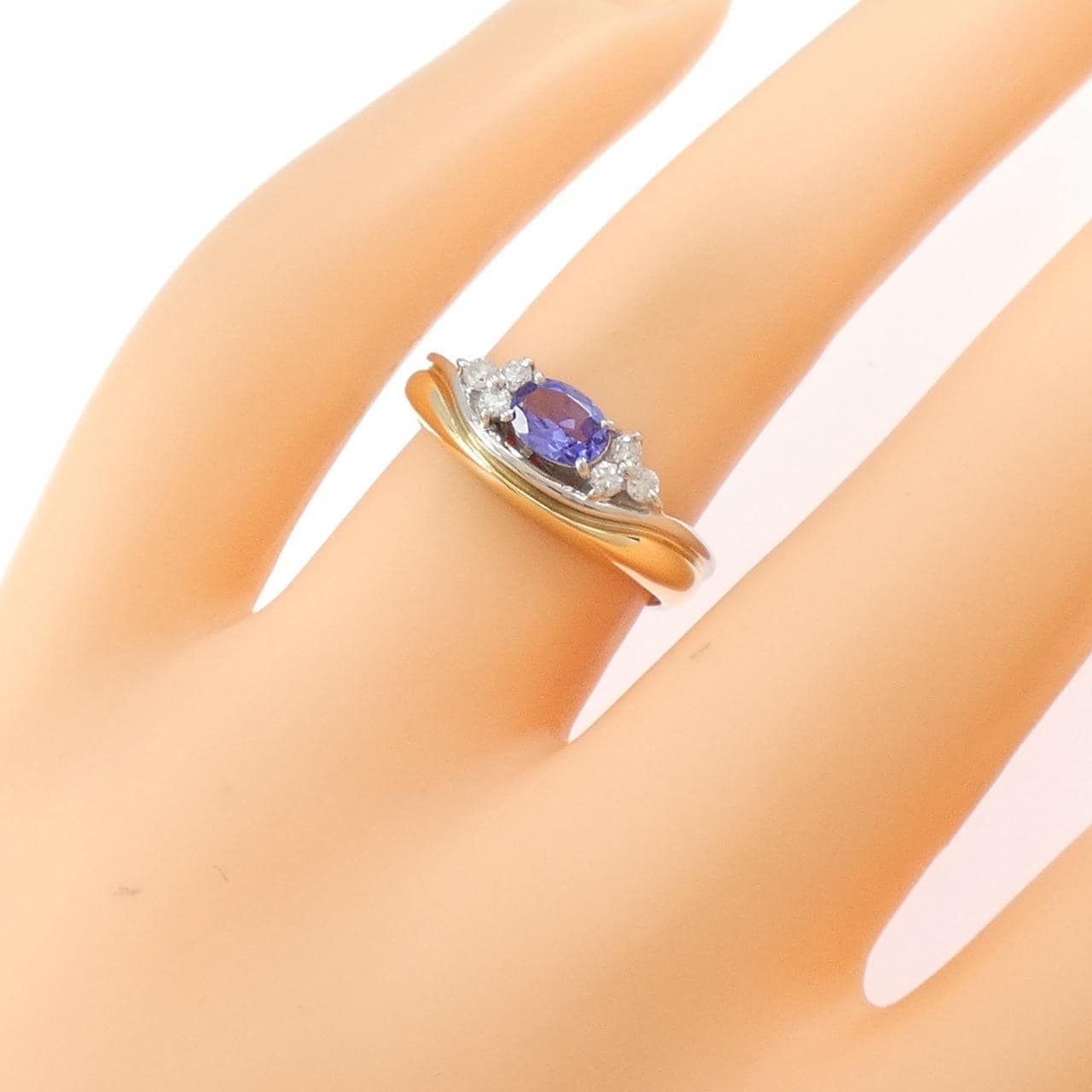 PT900/K18YG タンザナイト リング