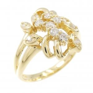 K18YG ダイヤモンド リング 0.24CT