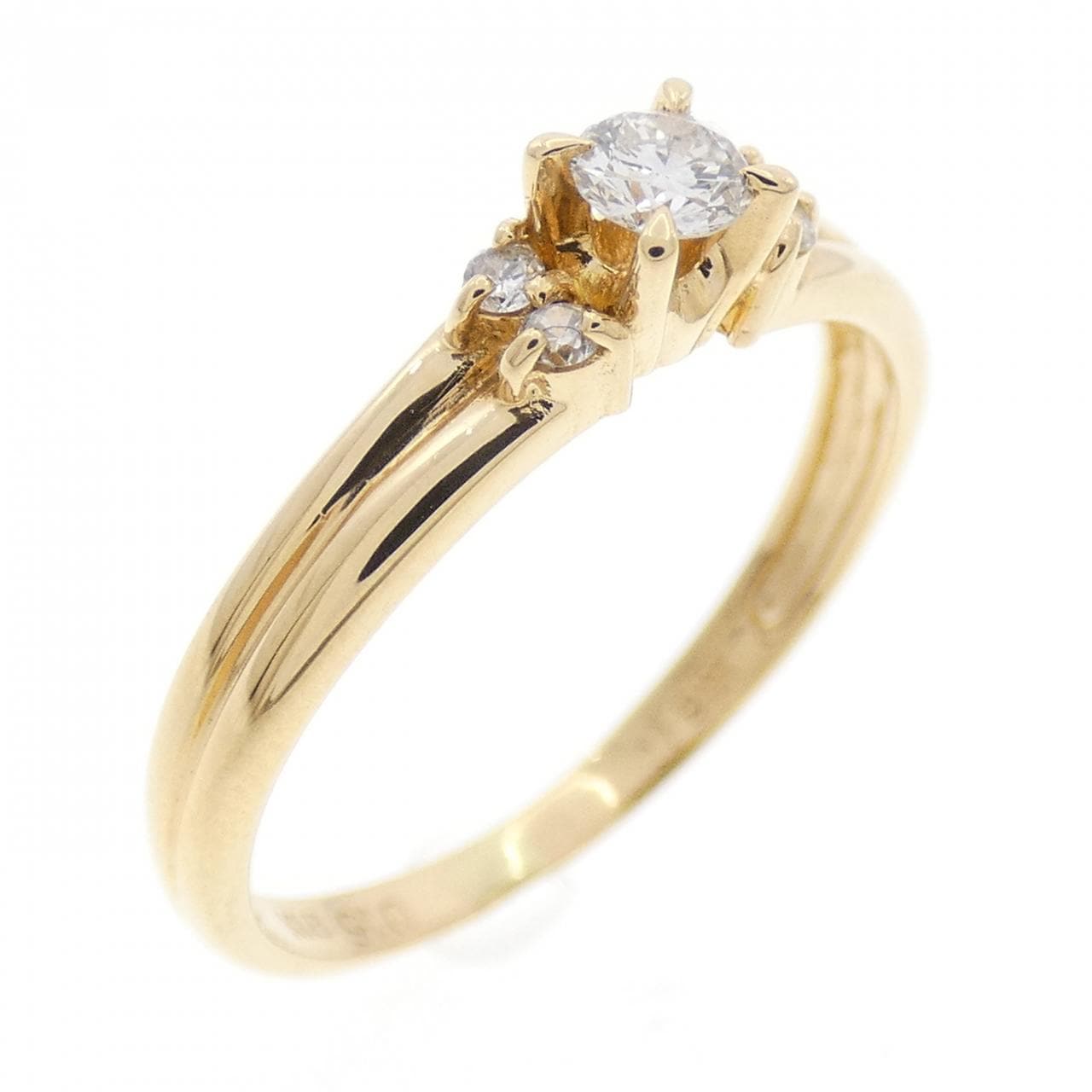 K18YG ダイヤモンド リング 0.15CT