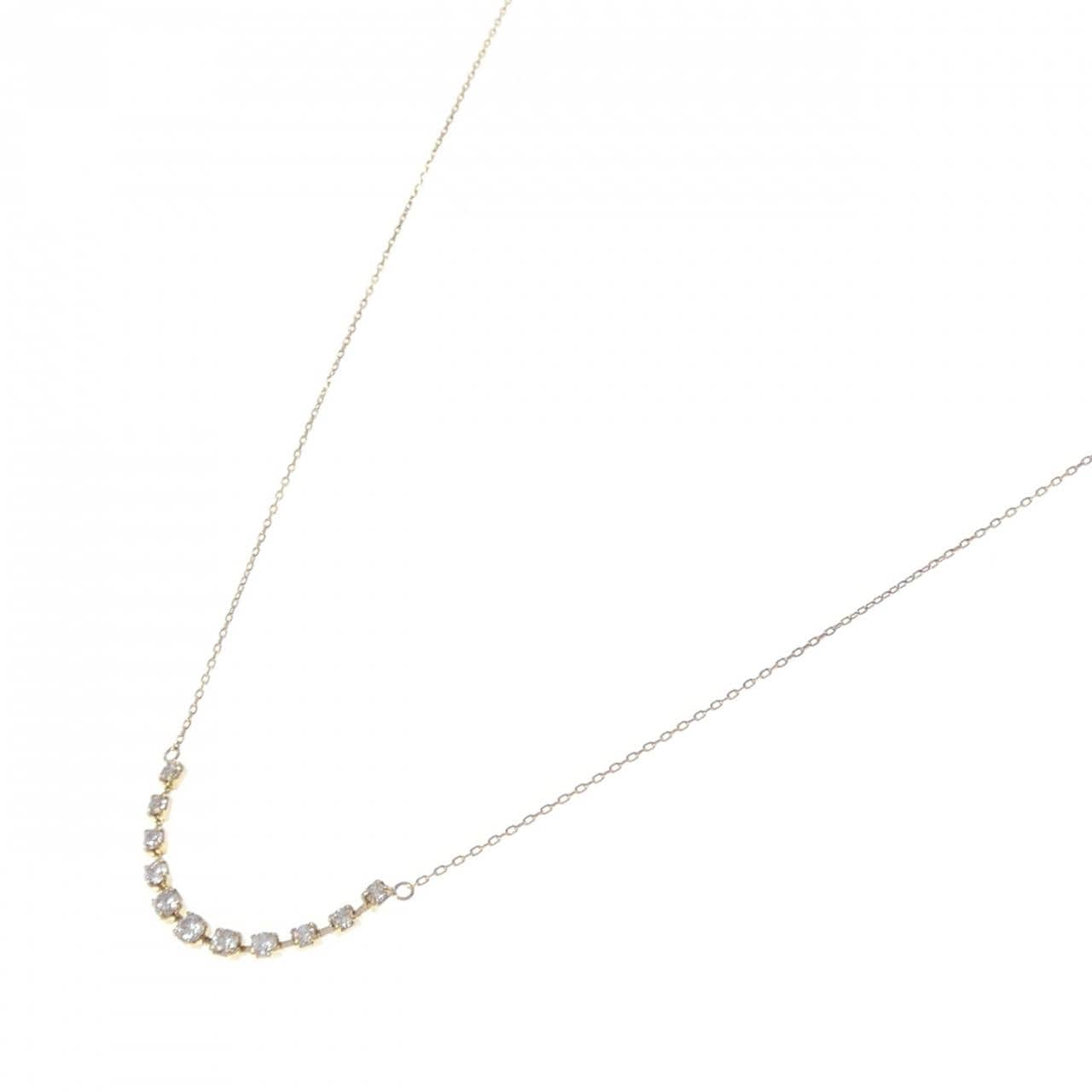 K18YG ダイヤモンド ネックレス 0.30CT