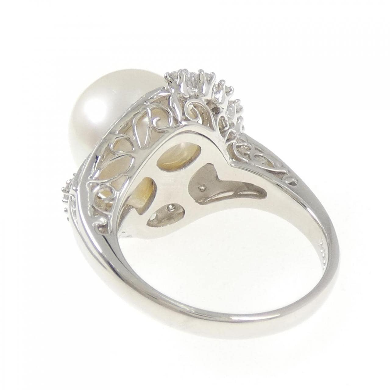 PT900 白蝶パール リング 11.9mm