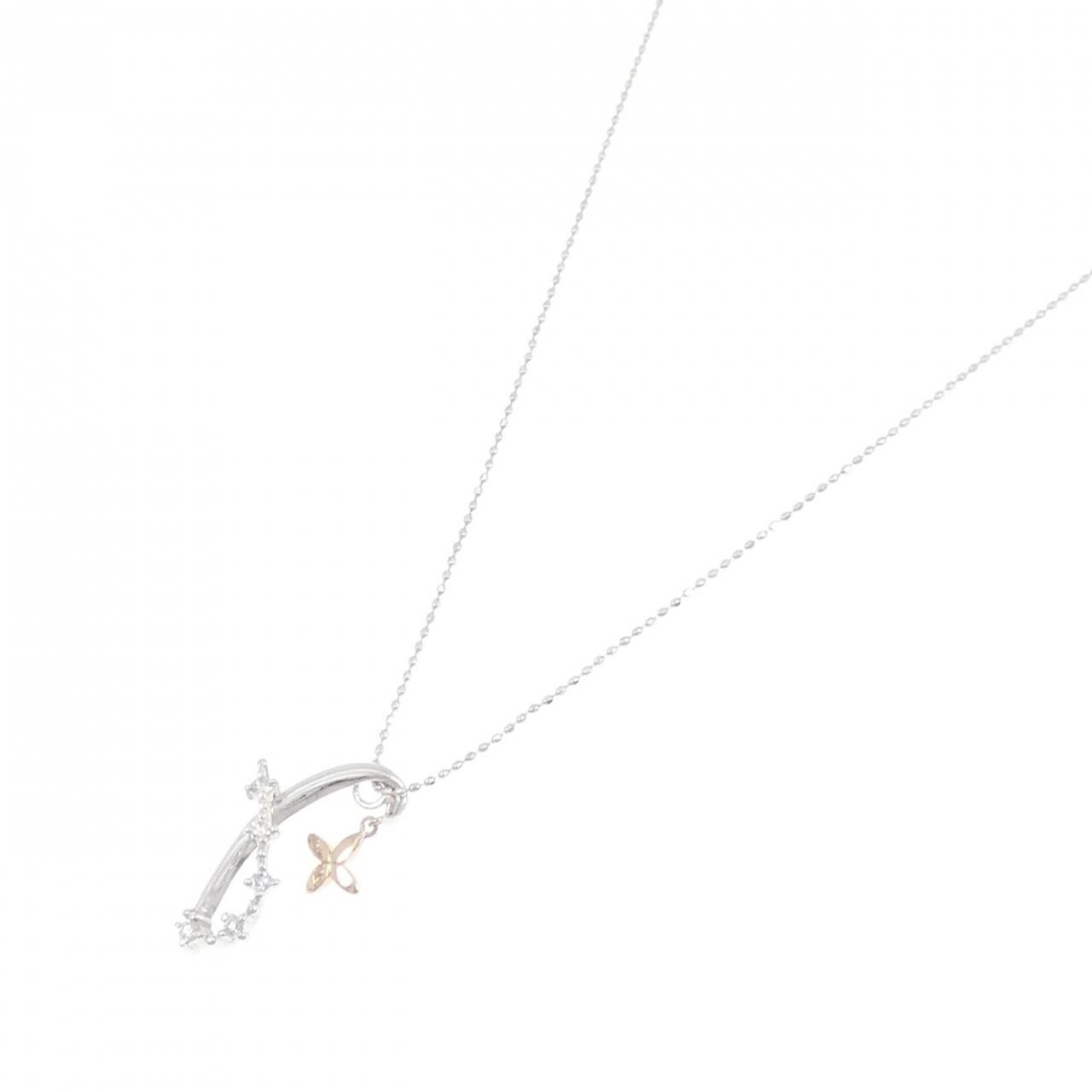 K18WG/K18PG ダイヤモンド ネックレス 0.10CT