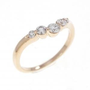 K18PG ダイヤモンド リング 0.30CT