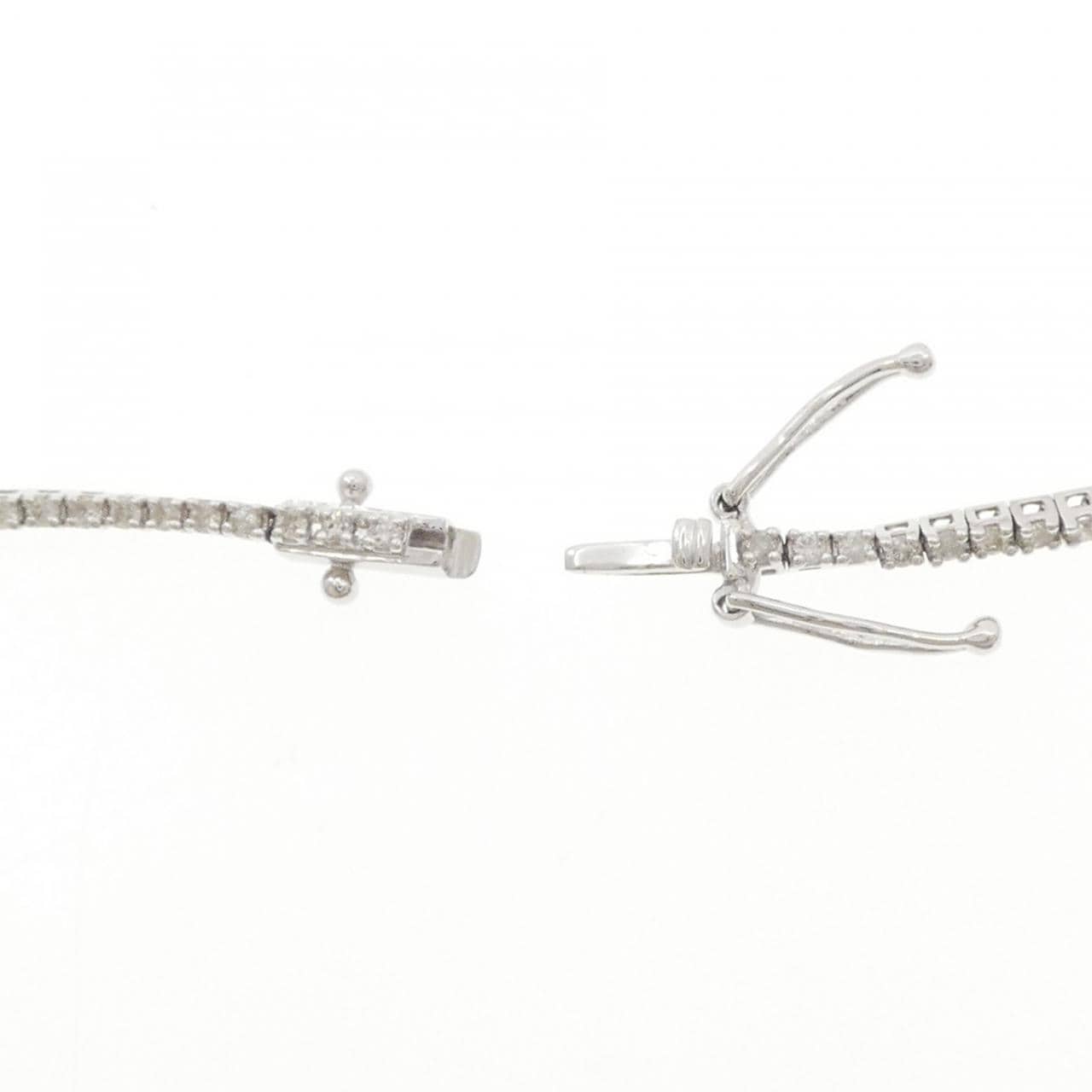 K18WG ダイヤモンド ブレスレット 1.00CT