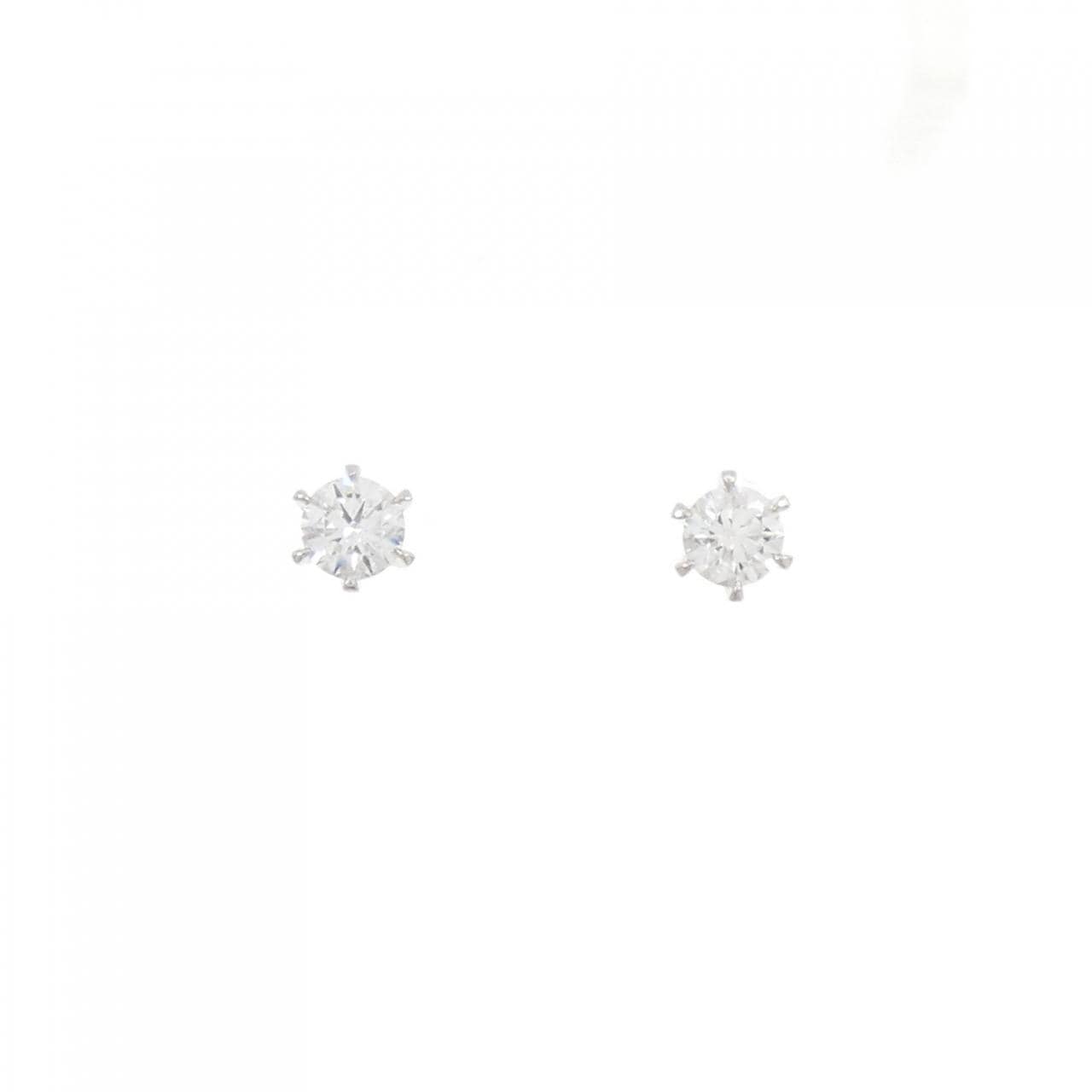 【リメイク】PT900/ST ダイヤモンド ピアス 0.237CT 0.240CT D IF 3EXT-EXT