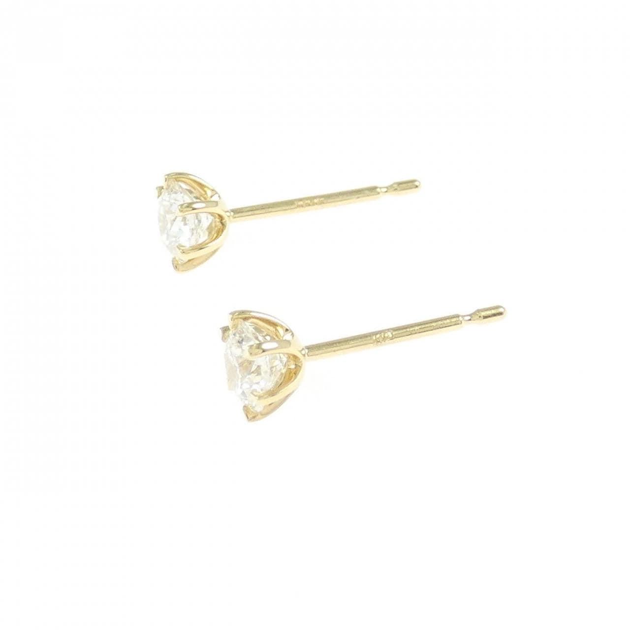 【リメイク】K18YG/ST ダイヤモンド ピアス 0.276CT 0.282CT G VS1-2 EXT H&C