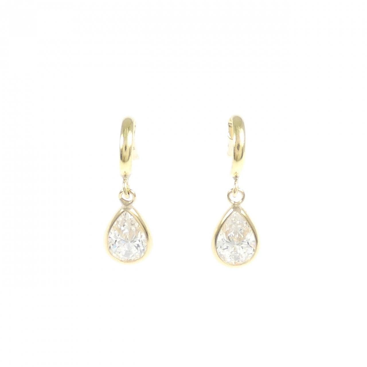 [新品] K18YG 立方体耳环