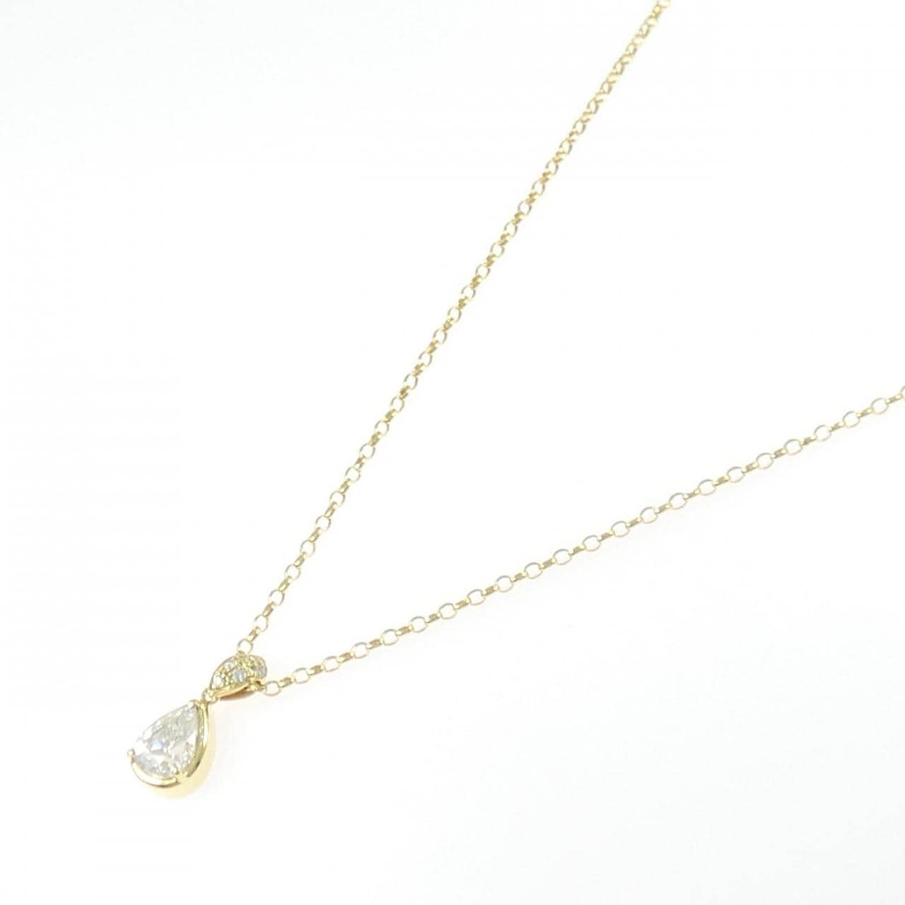 K18YG/750YG ダイヤモンド ネックレス 1.008CT