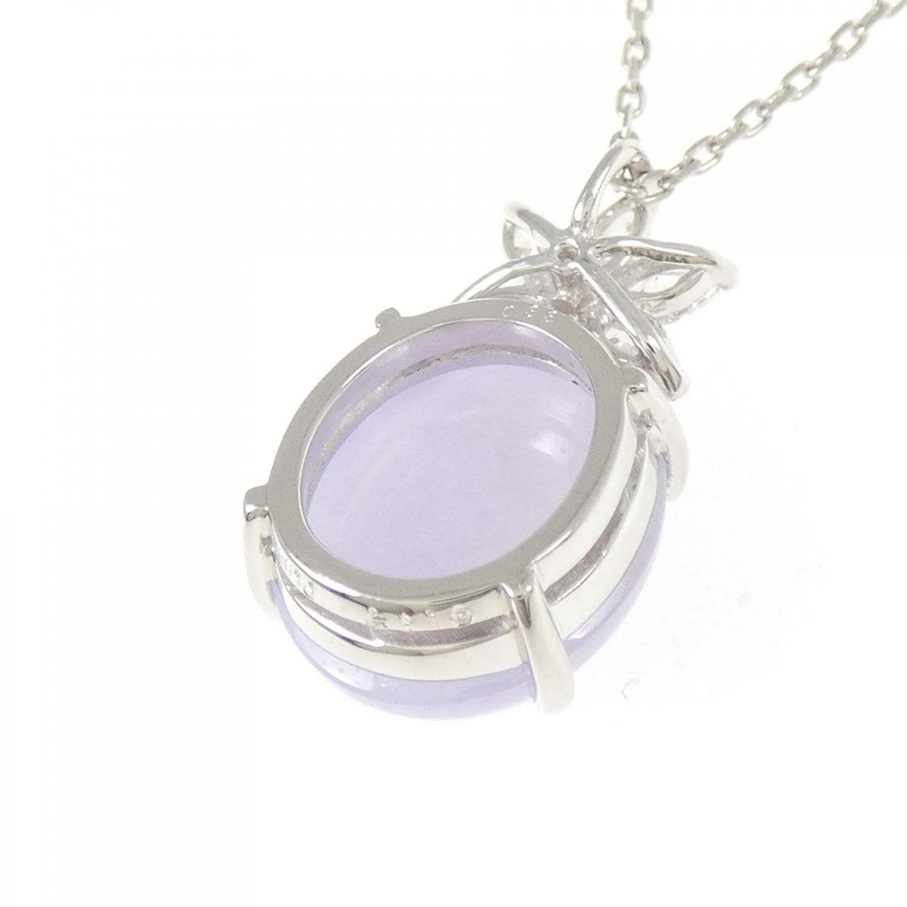 PT900/PT850 ラベンダーヒスイ ネックレス 6.17CT