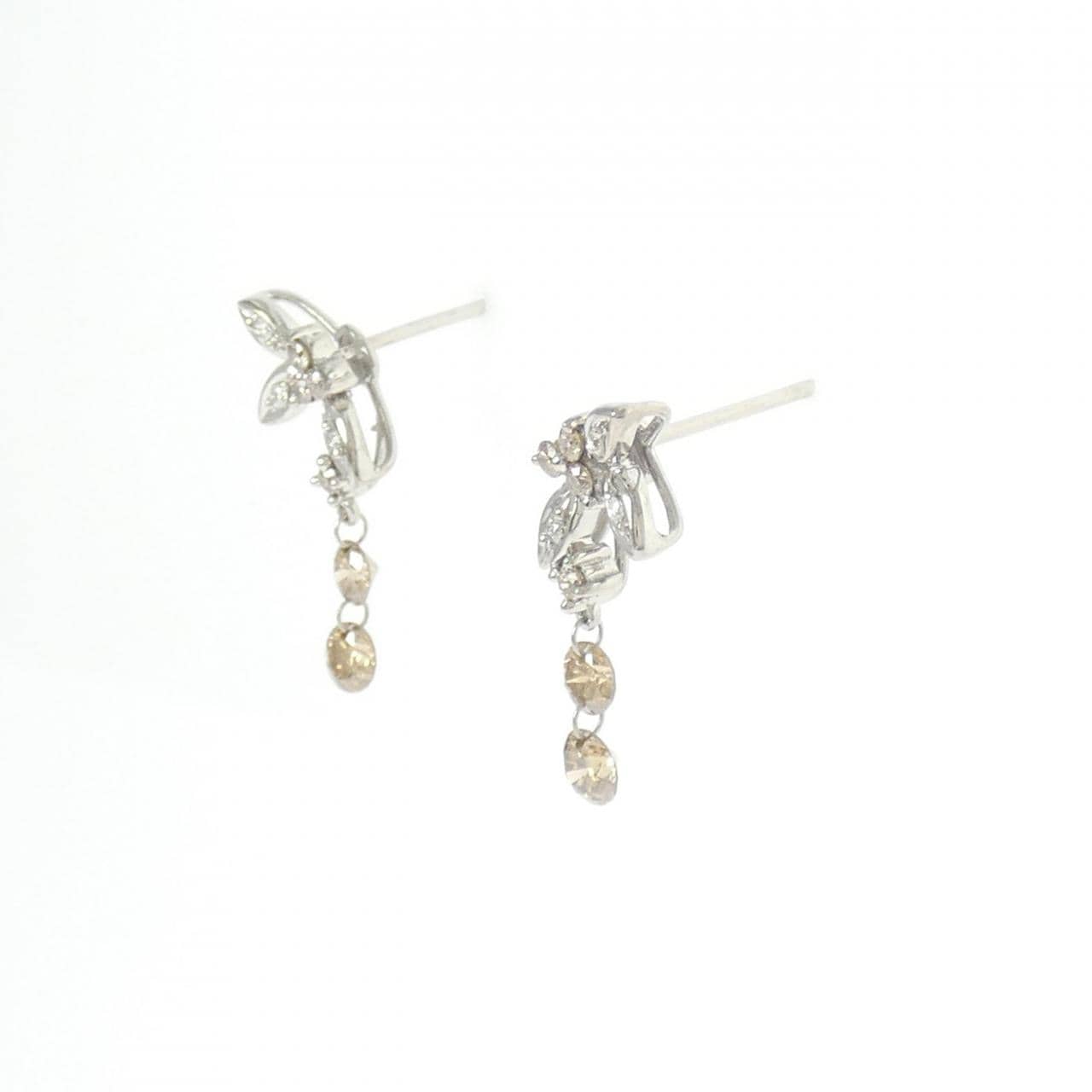 K18WG ダイヤモンド ピアス 0.40CT