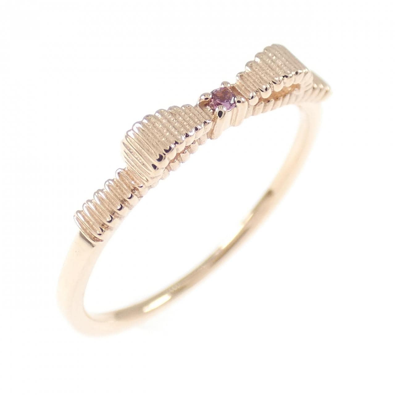 K10PG リボン トルマリン リング