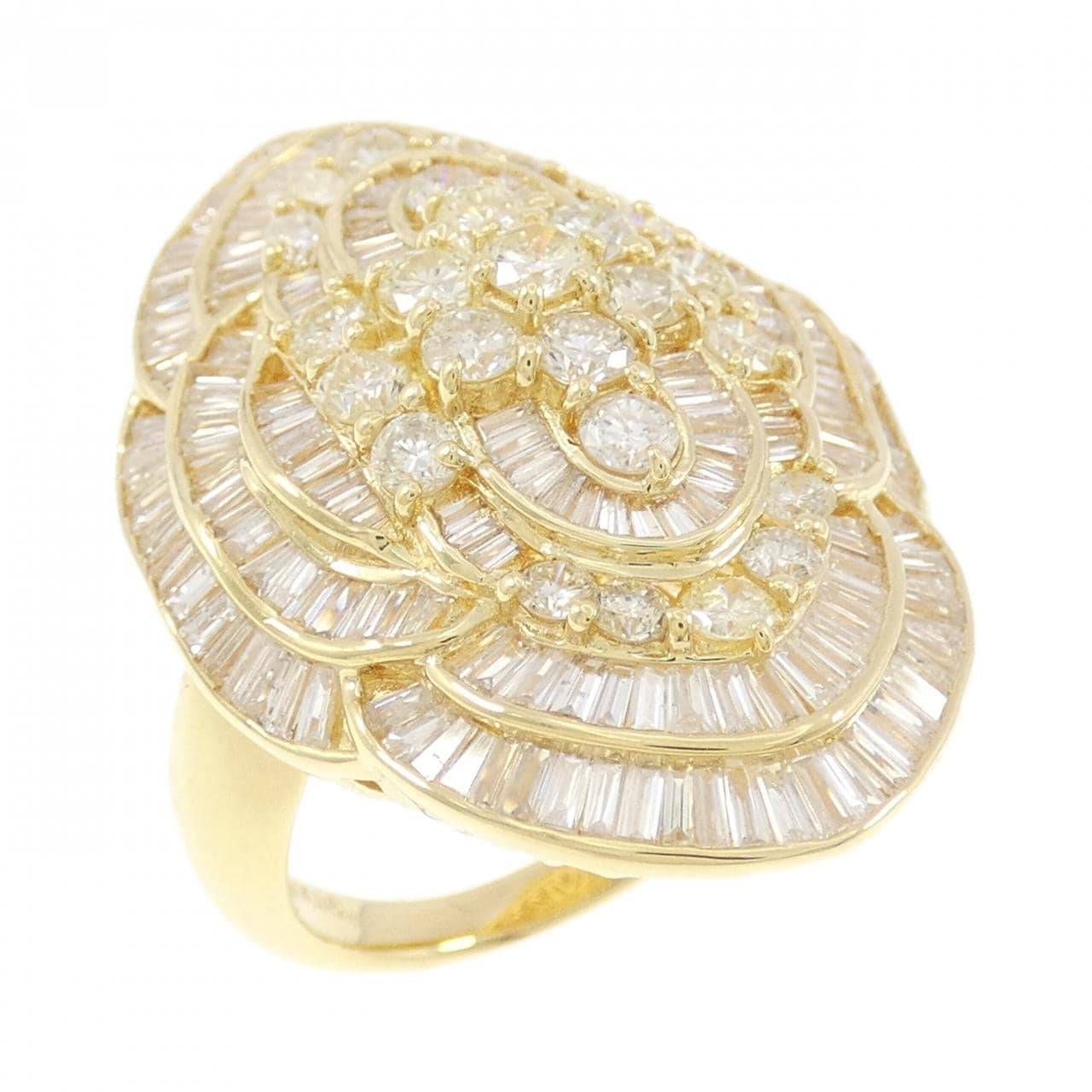 K18YG ダイヤモンド リング 4.30CT