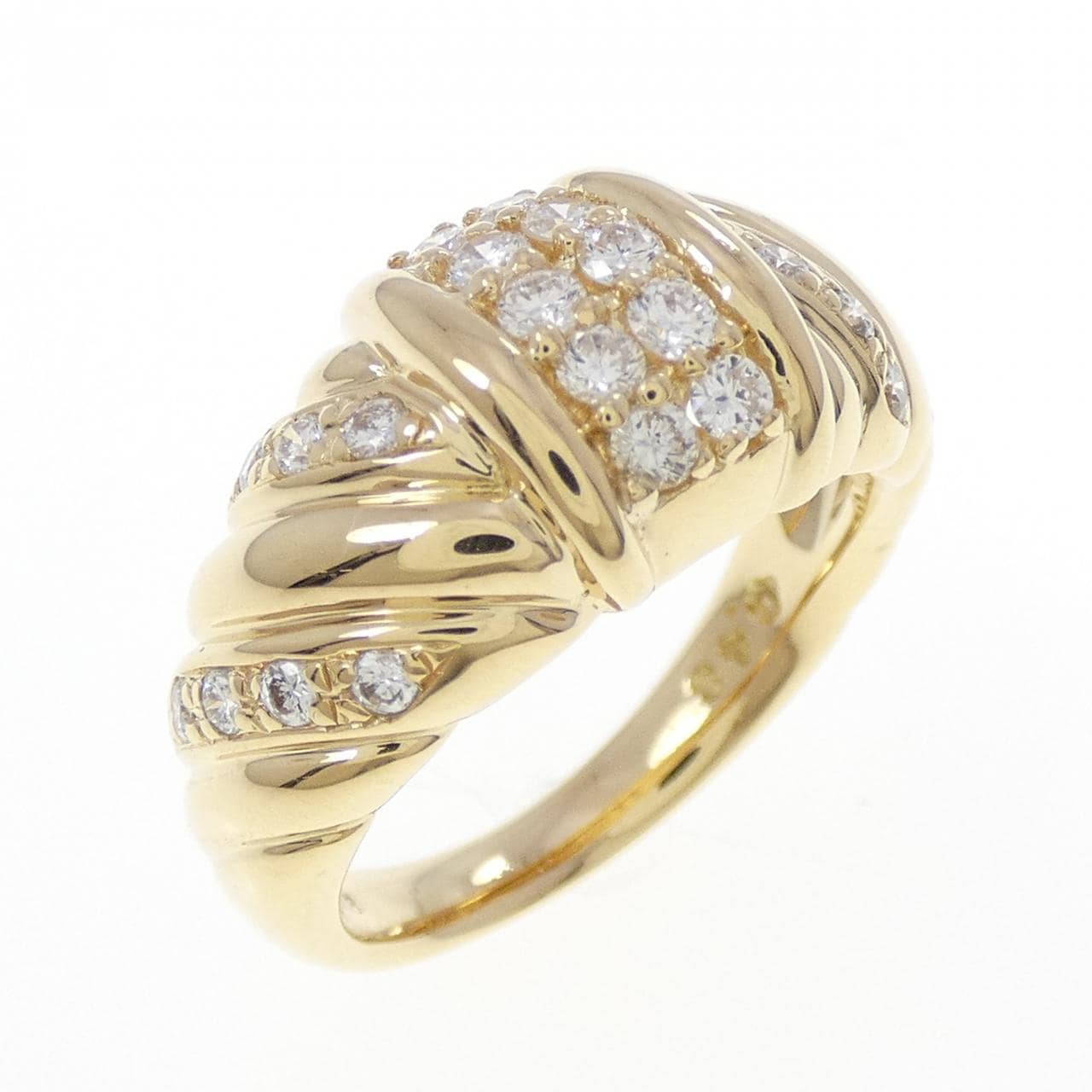 K18YG ダイヤモンド リング 0.48CT