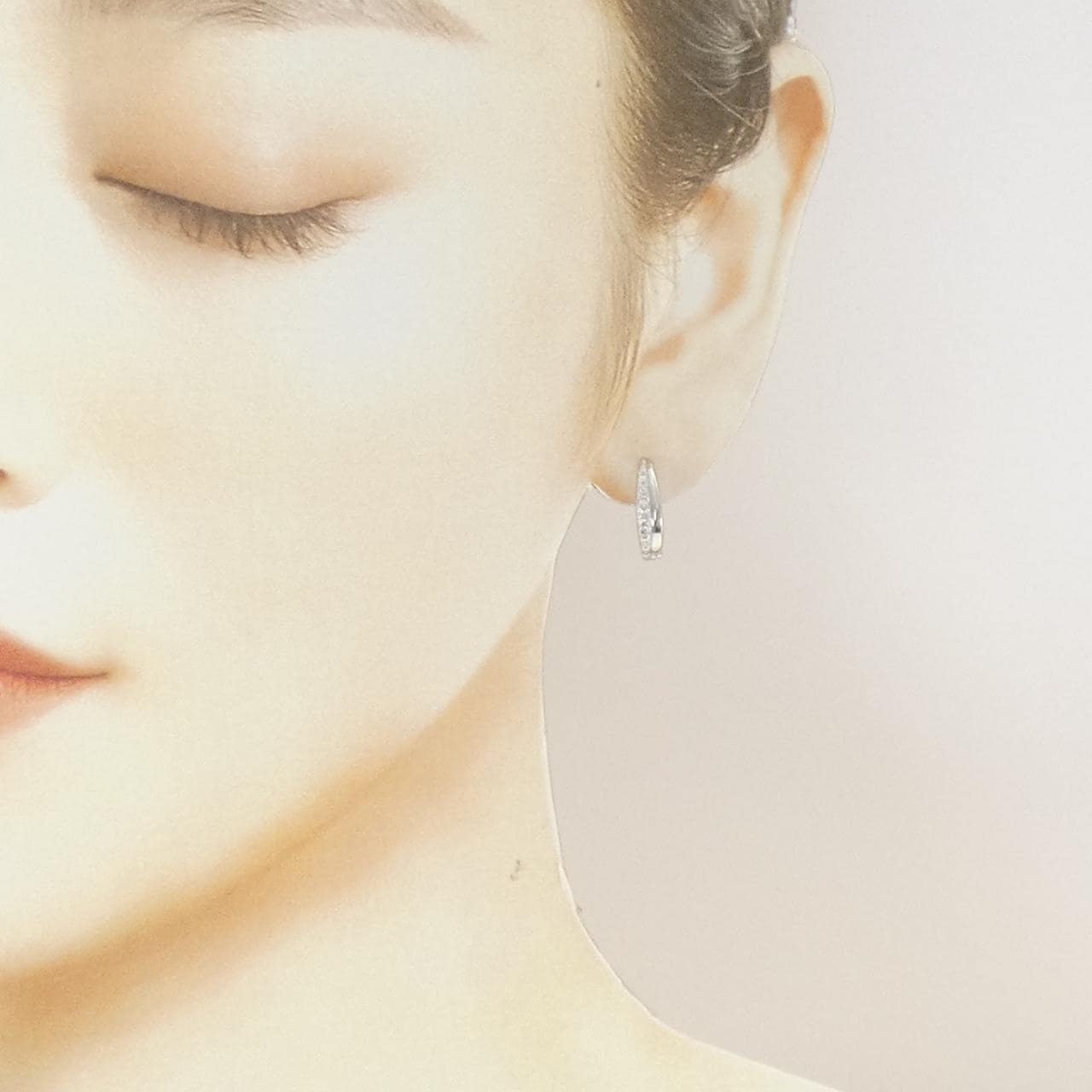 PT950 ダイヤモンド ピアス 0.20CT