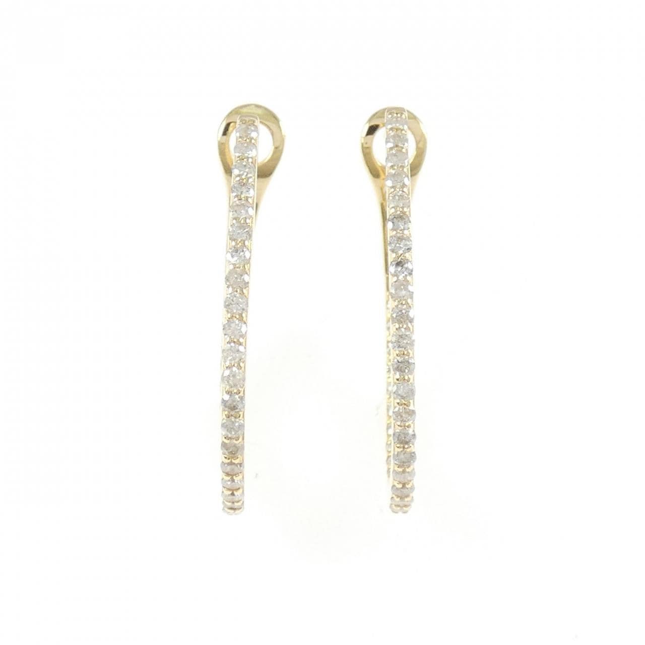 K18YG ダイヤモンド ピアス 0.60CT