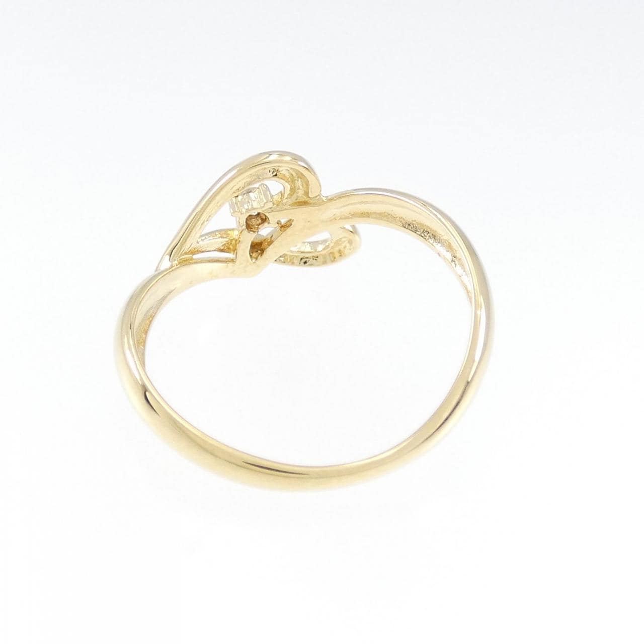 K18YG heart Diamond ring 0.03CT