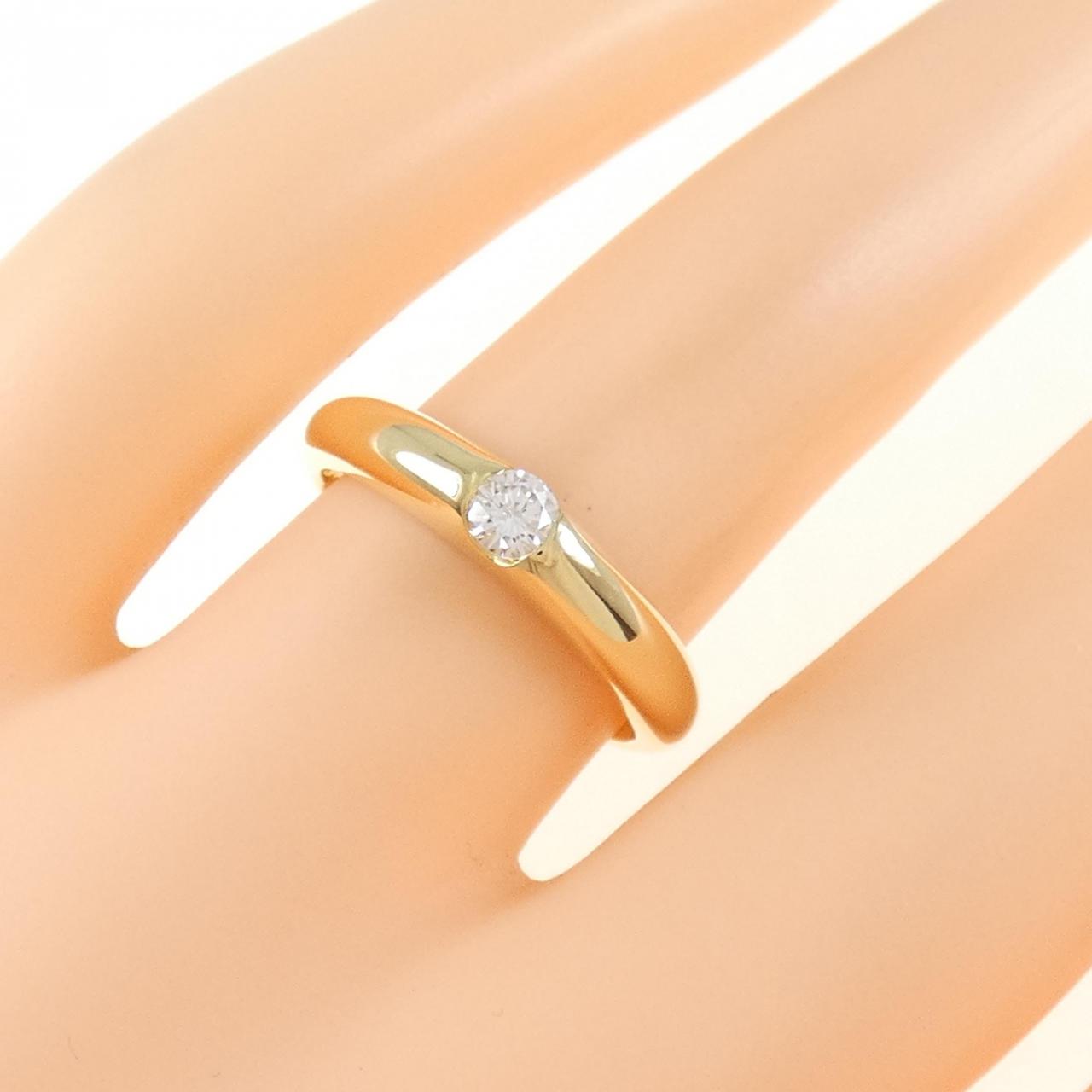 K18YG ダイヤモンド リング 0.14CT