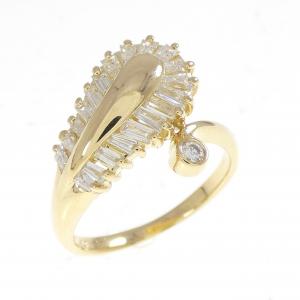 K18YG ダイヤモンド リング 0.48CT