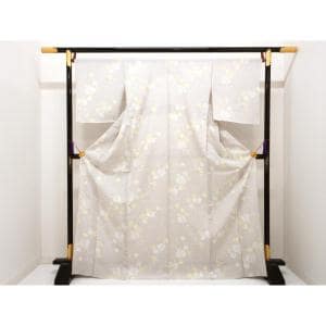 【未使用品】単衣　変わり絽織小紋