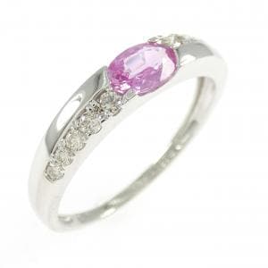 PT950 サファイヤ リング 0.486CT