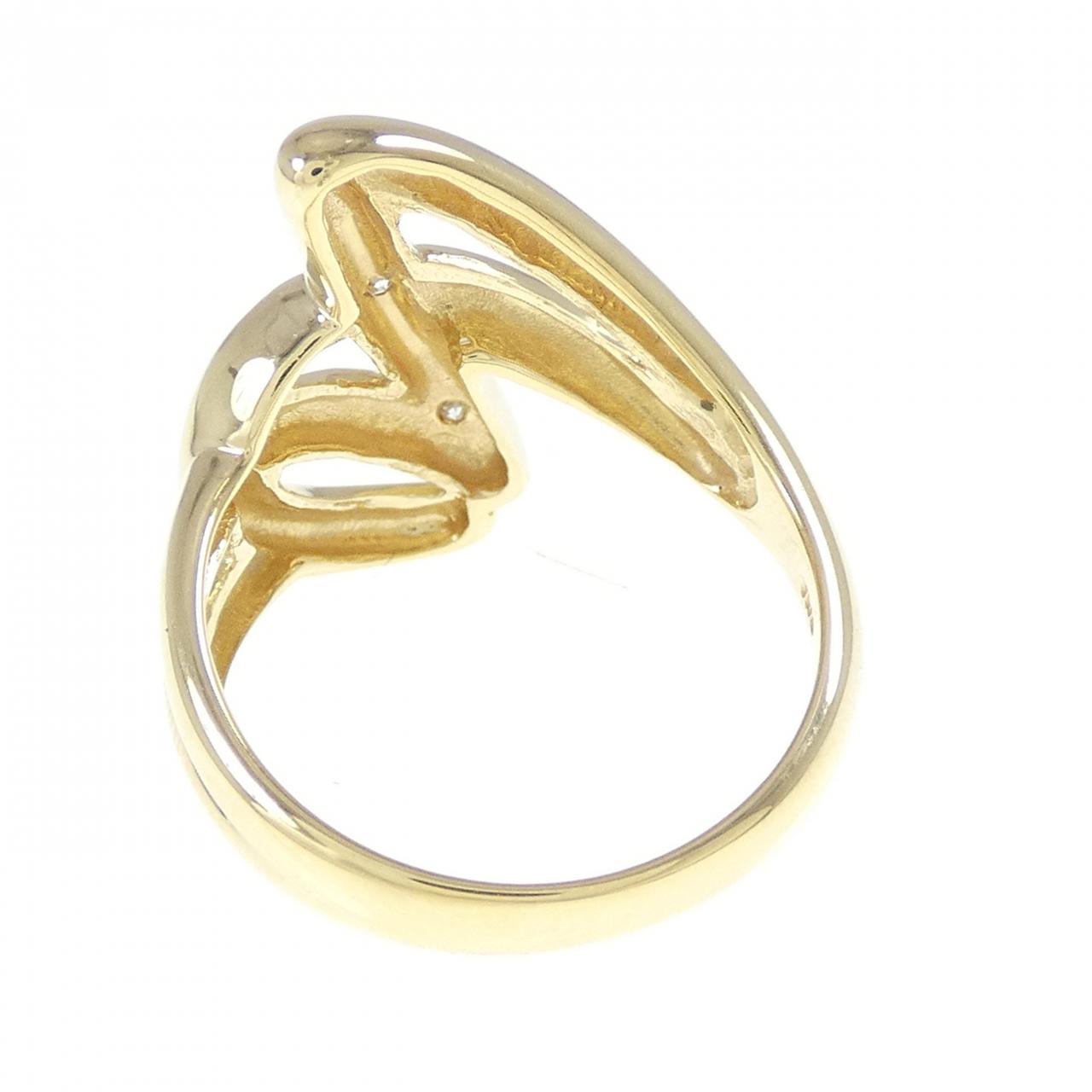 K18YG ダイヤモンド リング 0.03CT