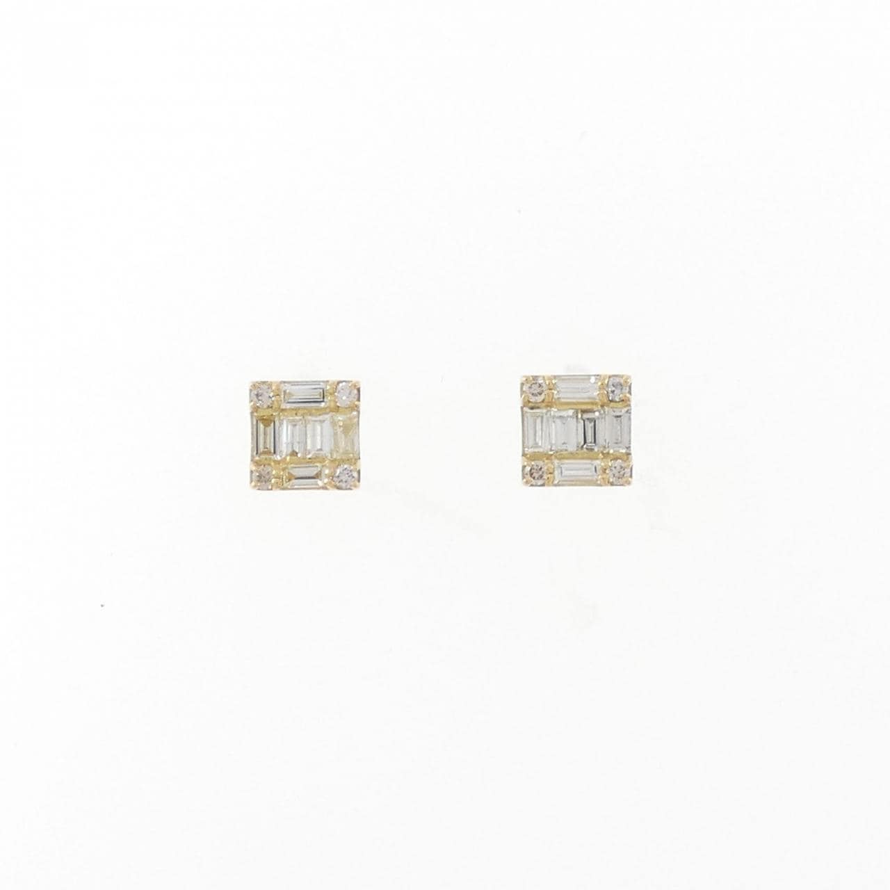 [BRAND NEW] K18YG Diamond earrings 0.40CT