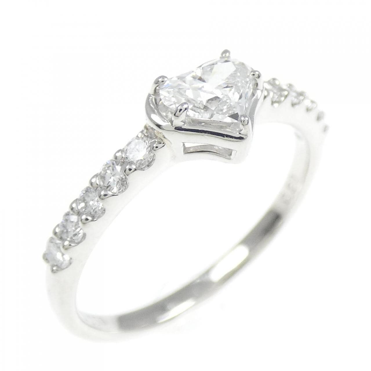 PT900 ハート ダイヤモンド リング 0.350CT