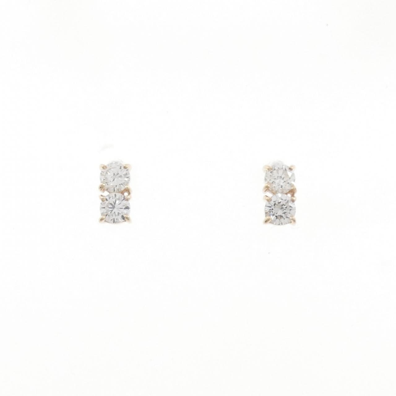【リメイク】K10YG ダイヤモンド ピアス 0.30CT