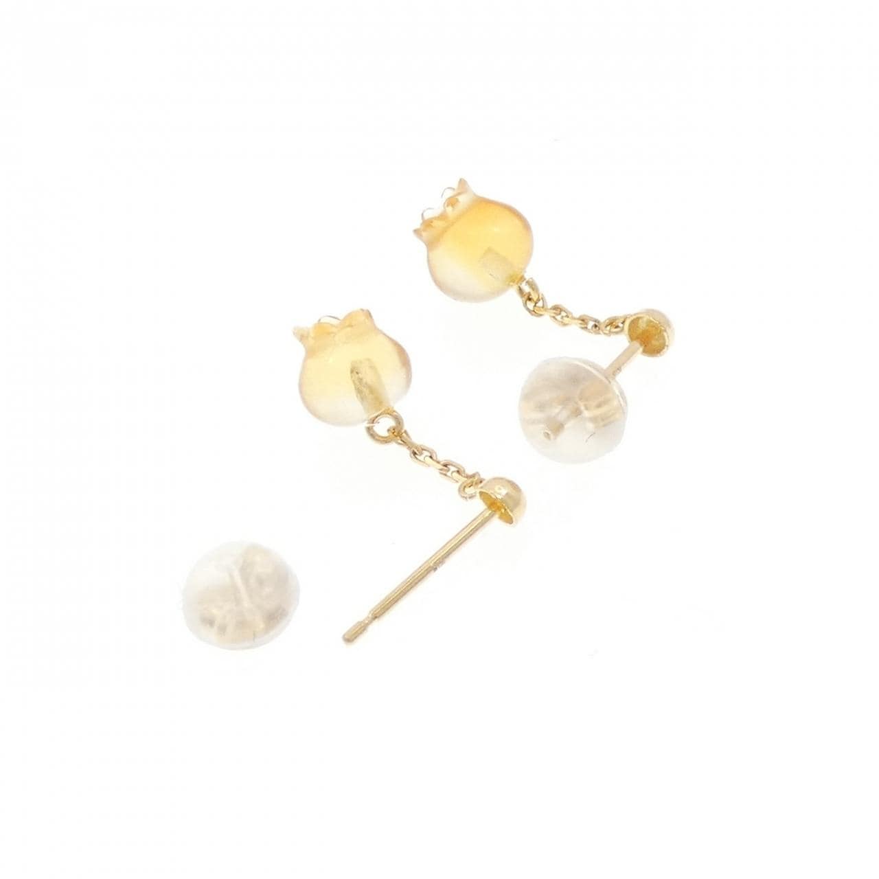 K18YG シトリン ピアス